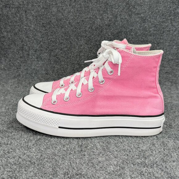 Converse Chuck Taylor All Star Lift Platform Canvas Sneakers Women's Size 8 Pink - Picture 4 of 12